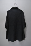 COMOLI カシミア和紙ハーフジップシャツ