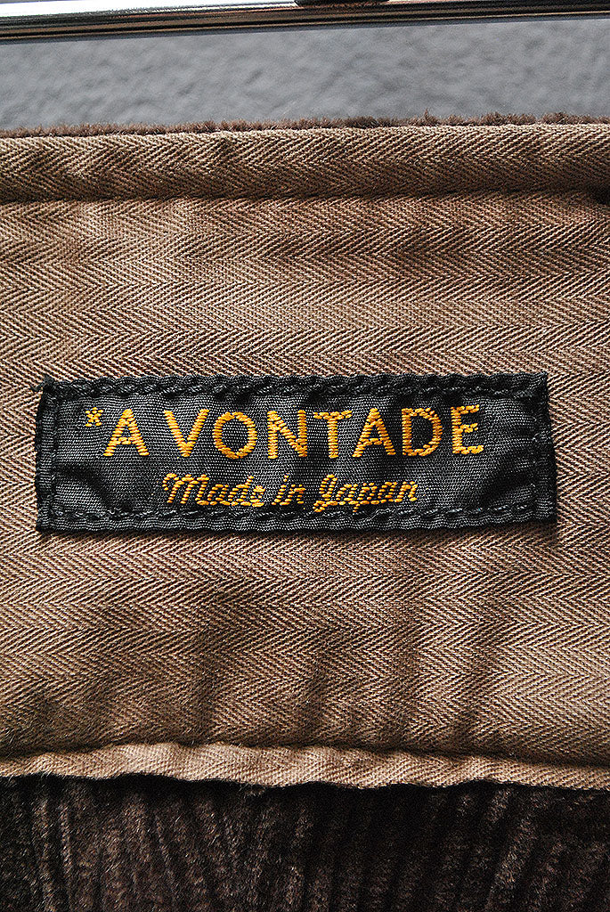 A VONTADE Corduroy 2tuck Pant