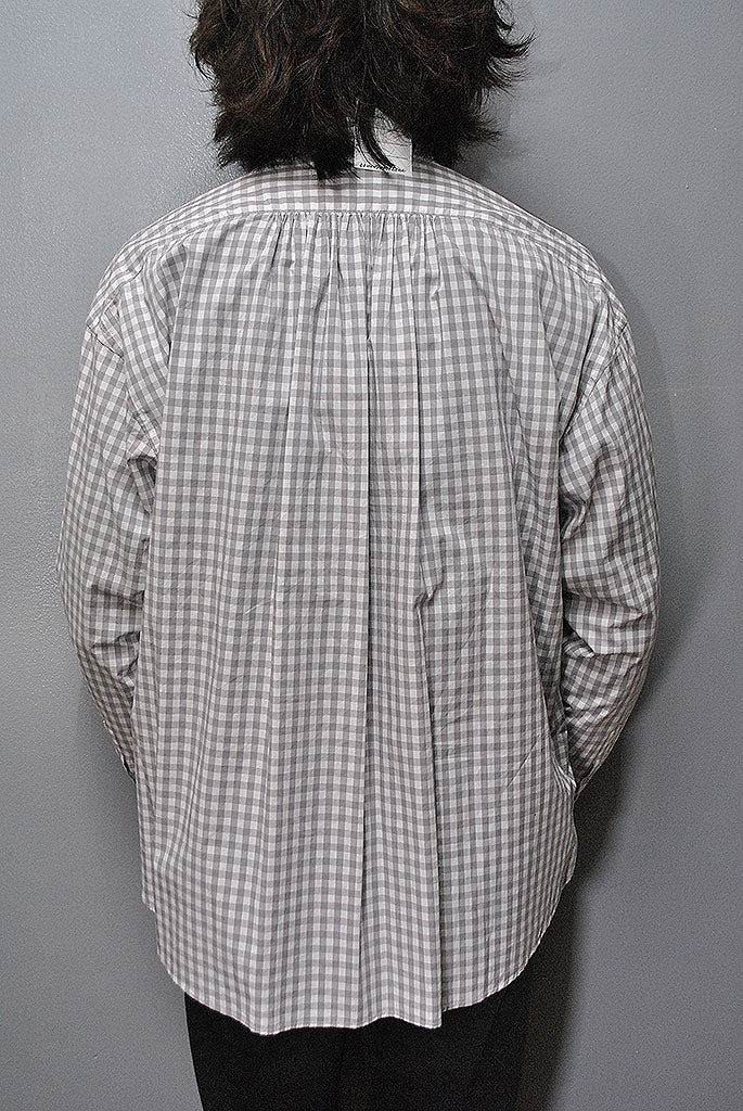 Porter Classic ROLL UP GINGHAM CHECK SHIRT