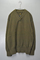 BATONER × Begin × SHIPS 畔編みVネックコマンドセーター