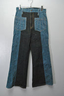 KAPITAL KOUNTRY Corduroy Denim Flare Pants