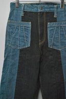 KAPITAL KOUNTRY Corduroy Denim Flare Pants