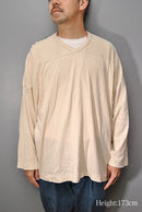 COMOLI コットンフライス ホッケーシャツ