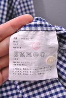COMME des GARCONS HOMME ラウンドカラーチェックシャツ