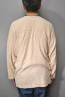 COMOLI コットンフライス ホッケーシャツ