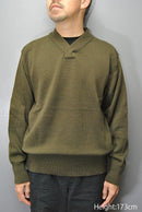 BATONER × Begin × SHIPS 畔編みVネックコマンドセーター