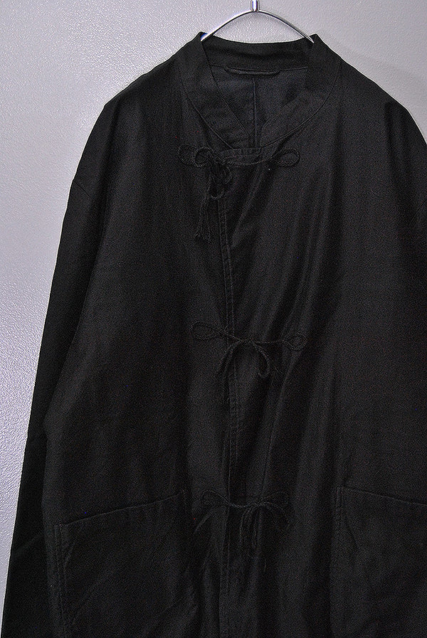 COMOLI コットンサテン スタンドカラージャケット