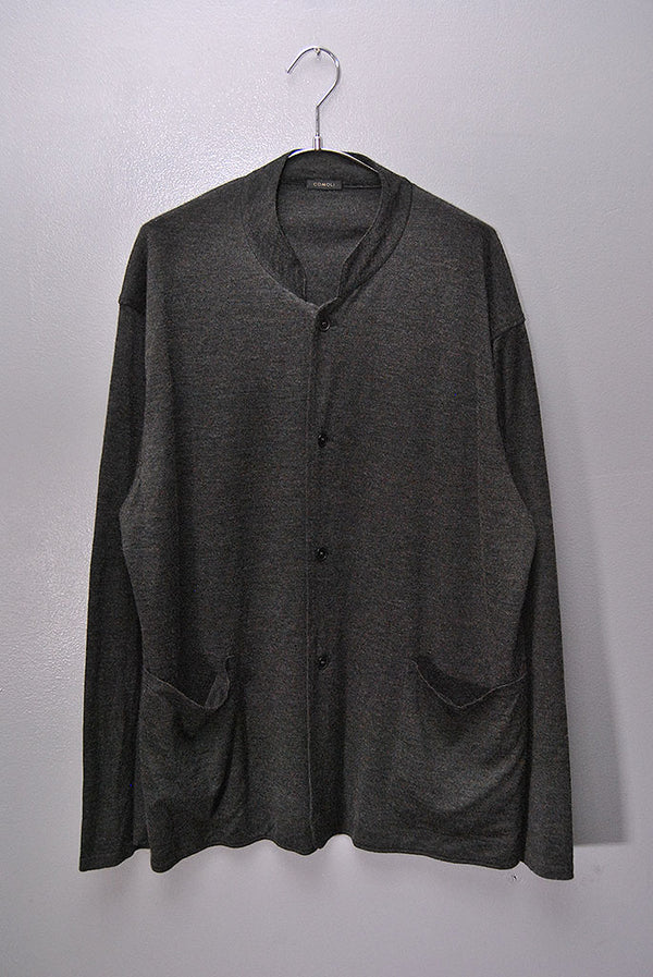 【美品】COMOLI コモリ ニットジャケット シルク カシミア カーディガン COMOLI カシミヤシルク ニットジャケット #C.GRAY