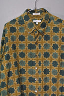 ENGINEERED GARMENTS 19 Century BD Shirt - Olive Cotton Cross Batik