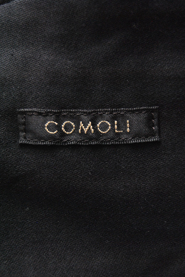 COMOLI コットンサテン スタンドカラージャケット