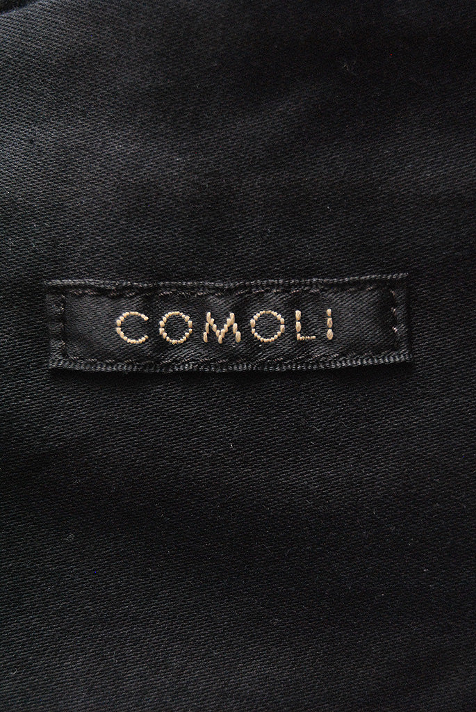 COMOLI コットンサテン スタンドカラージャケット
