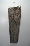 Sasquatchfabrix. FLOWER VELVET WIDE SILHOUETTE SLACKS