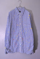 COMME des GARCONS HOMME スプラッターチェックシャツ