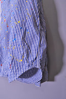 COMME des GARCONS HOMME スプラッターチェックシャツ