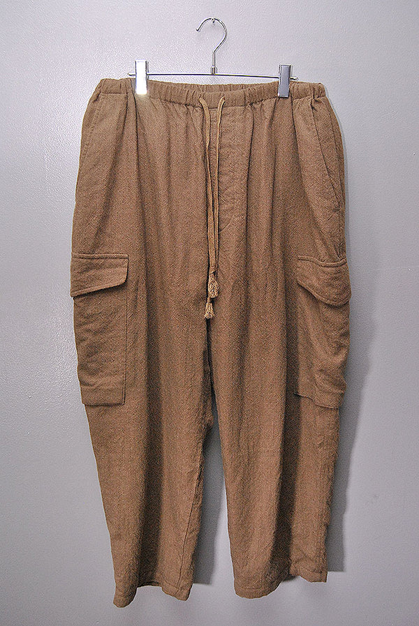 COMOLI KHAKI縮絨ウール 6Pパンツ y03-03023 COMOLI (コモリ) KHAKI縮絨ウール 6Pパンツ