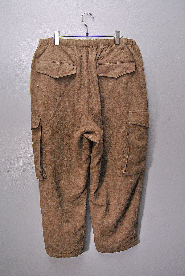 COMOLI KHAKI縮絨ウール 6Pパンツ