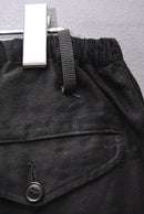 COMOLI コットンサテン ドローストリングパンツ