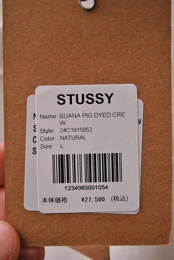 STUSSY BUANA CREW PIGMENT DYED