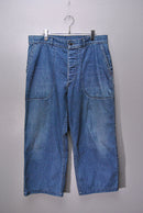A.PRESSE US Navy Denim Baker Pants