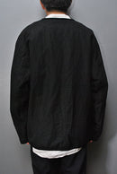 COMME des GARCONS HOMME コットンラミーノーカラージャケット