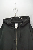 COMOLI コットン吊裏毛ジップパーカ