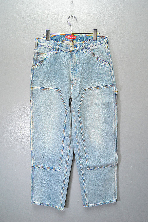 Supreme Double Knee Painter Pant - Washed Blue