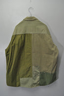 COMME des GARCONS HOMME ミリタリー パッチワークシャツ