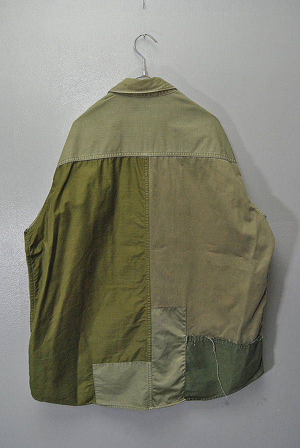COMME des GARCONS HOMME ミリタリー パッチワークシャツ