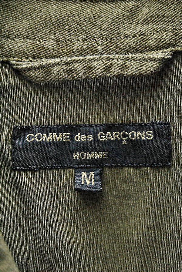 COMME des GARCONS HOMME ミリタリー パッチワークシャツ
