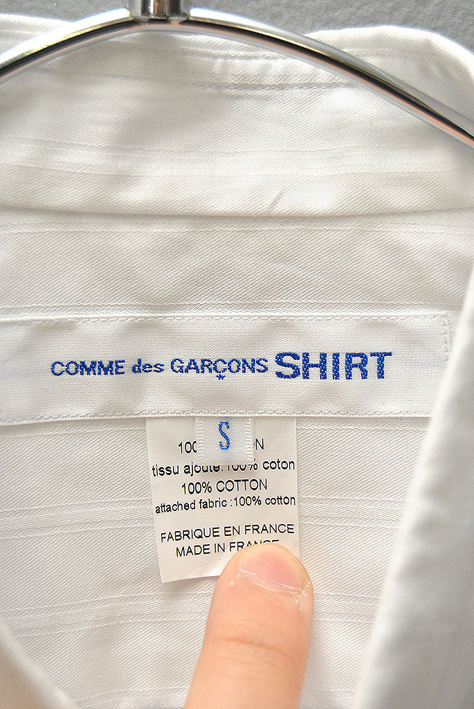 COMME des GARCON SHIRT BLACK LATTICE SHIRT