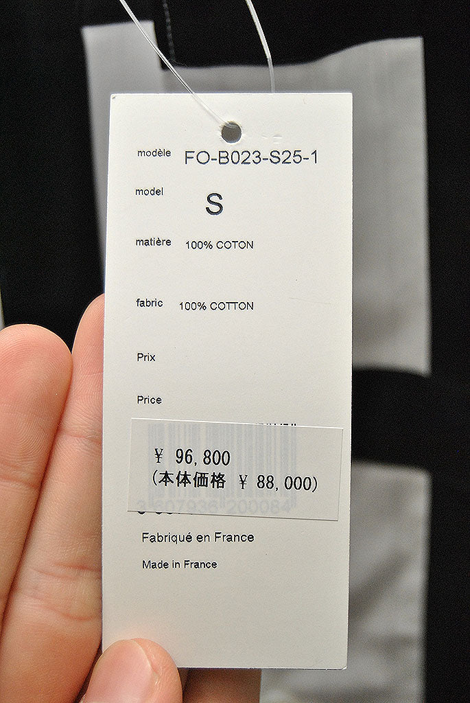 COMME des GARCON SHIRT BLACK LATTICE SHIRT