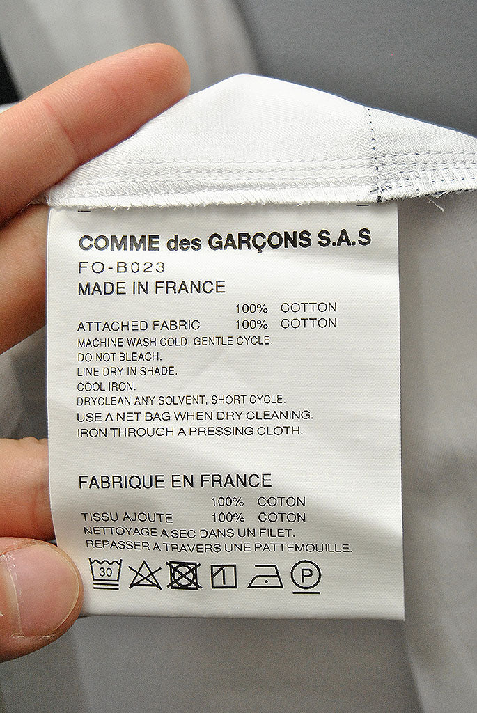COMME des GARCON SHIRT BLACK LATTICE SHIRT