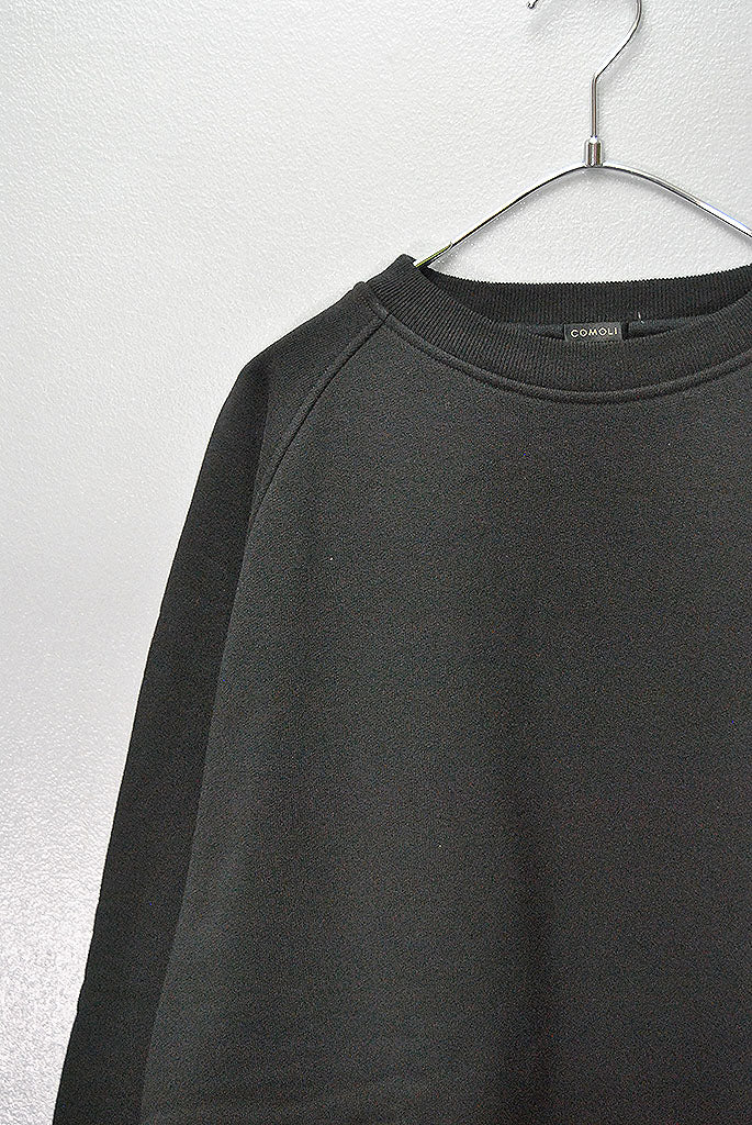 COMOLI コットン裏毛 クルーネック