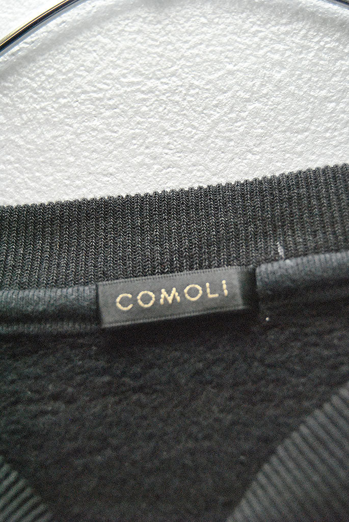 COMOLI コットン裏毛 クルーネック
