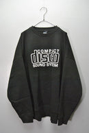 is-ness COMPACT DISCO CREW SWEATSHIRT