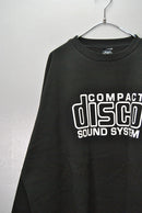 is-ness COMPACT DISCO CREW SWEATSHIRT