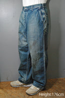 A.PRESSE US ARMY DUNGAREE DENIM TROUSERS