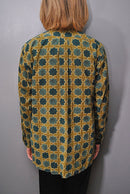 ENGINEERED GARMENTS 19 Century BD Shirt - Olive Cotton Cross Batik