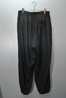 COMOLI シルクネル ドローストリングパンツ