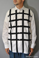 COMME des GARCON SHIRT BLACK LATTICE SHIRT