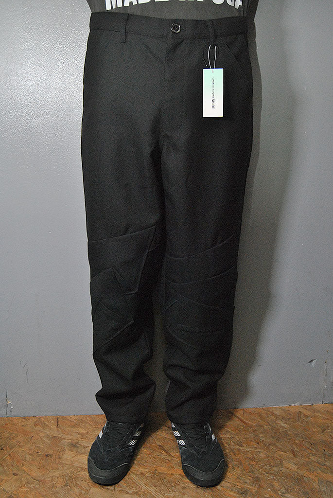COMME des GARCONS SHIRT ポリウール パッチパンツ