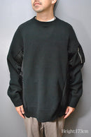 sacai Sponge Sweat x MA-1 Pullover