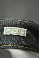 A.PRESSE Black Washed Denim Pants