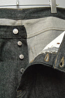 A.PRESSE Black Washed Denim Pants