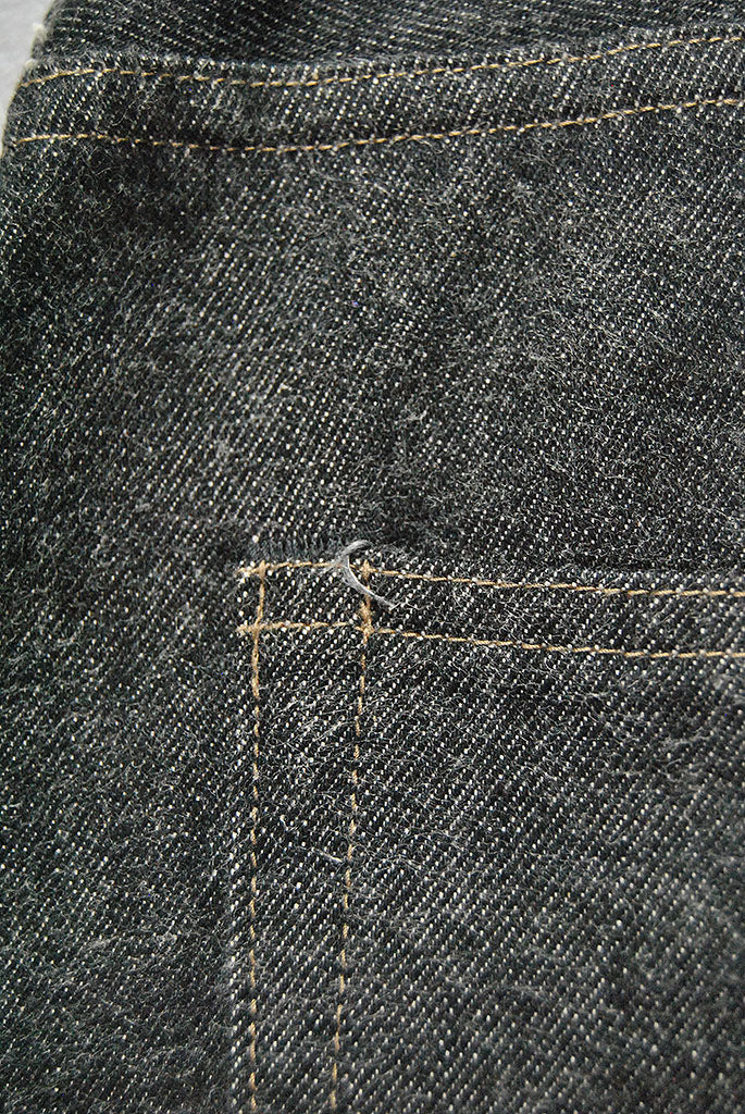 A.PRESSE Black Washed Denim Pants