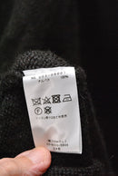 COMOLI ブラックアルパカ クルーネックニット