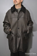 COMOLI シープ グレインレザーコート