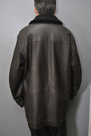 COMOLI シープ グレインレザーコート