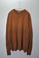 AURALEE UNEVEN WOOL CORD KNIT P/O