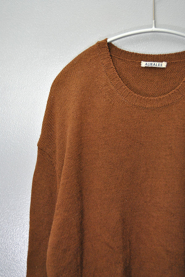 【美品】AURALEE UNEVEN WOOL CORD KNIT P/O AURALEE UNEVEN WOOL CORD KNIT P/O